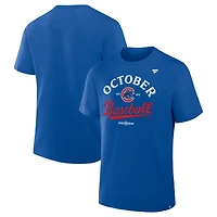 T-shirt Fanatics Royal Chicago Cubs 2025 MLB pour homme, édition finale des vestiaires