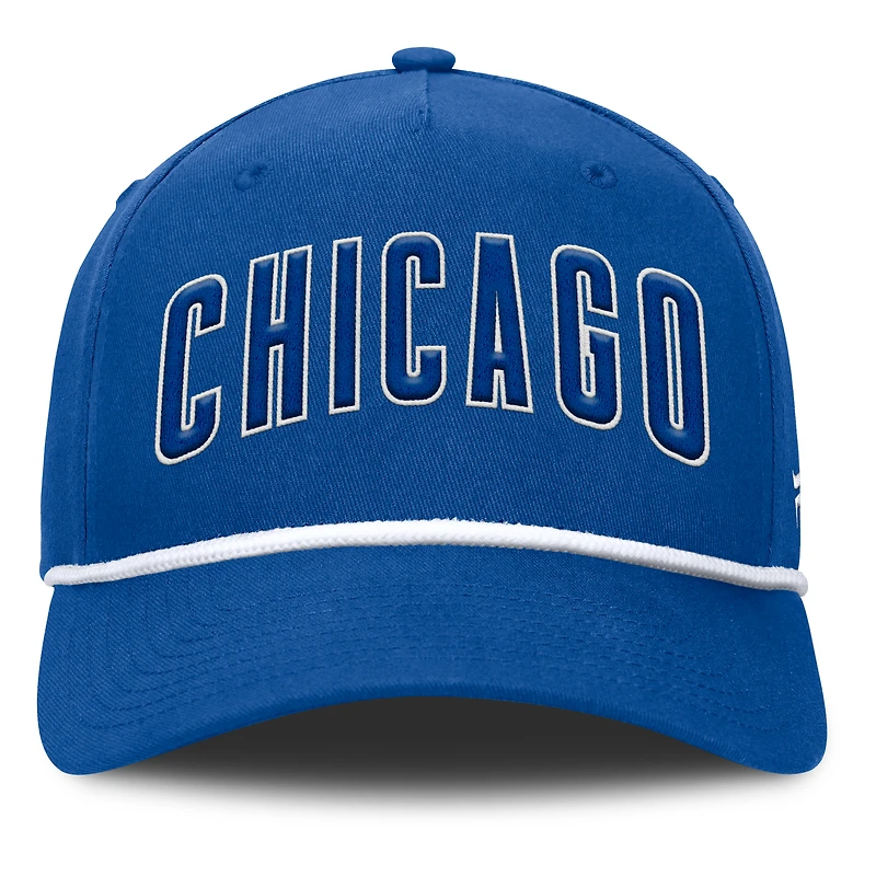 Casquette ajustable en forme de A Fanatics Royal Chicago Cubs Clubhouse Foul Ball pour hommes