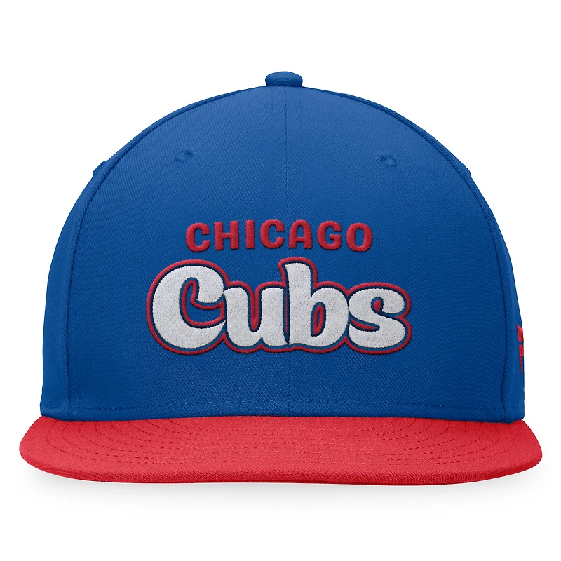 Men's Fanatics Royal Chicago Cubs Cooperstown Collection Hurler Fitted Hat