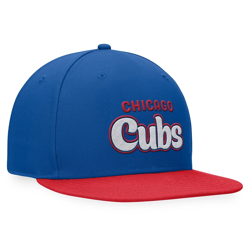 Men's Fanatics Royal Chicago Cubs Cooperstown Collection Hurler Fitted Hat