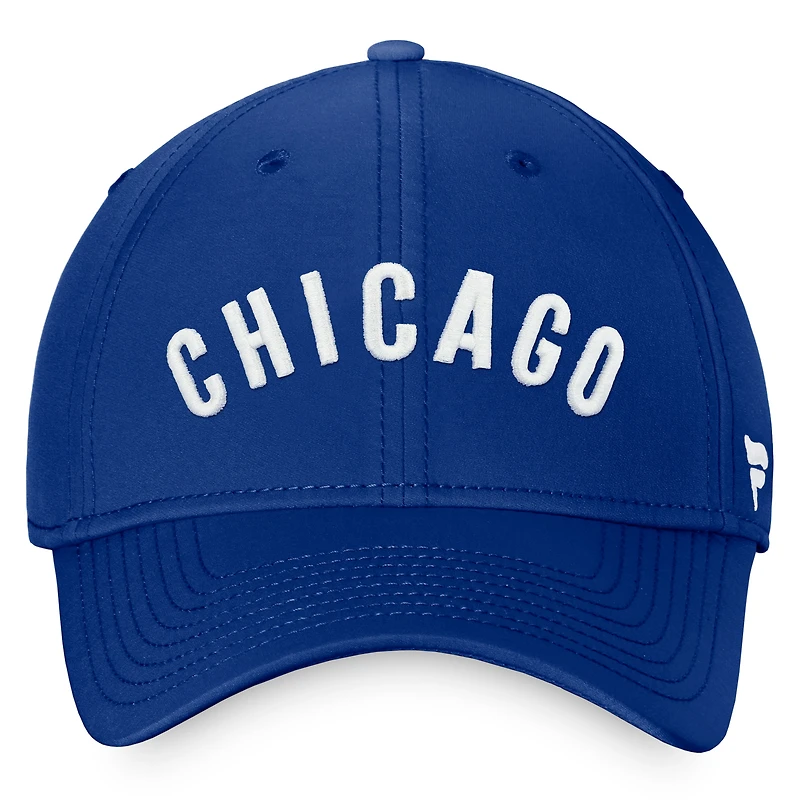 Casquette Cooperstown Core Flex Fanatics Royal Chicago Cubs pour hommes