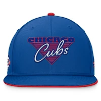 Casquette ajustée Fanatics Royal Chicago Cubs Fundamental Tri-Script pour hommes