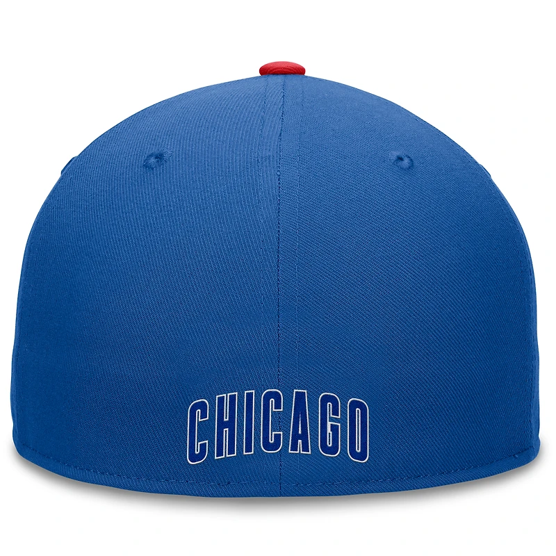 Men's Fanatics Royal Chicago Cubs Fundamental Tri-Script Fitted Hat