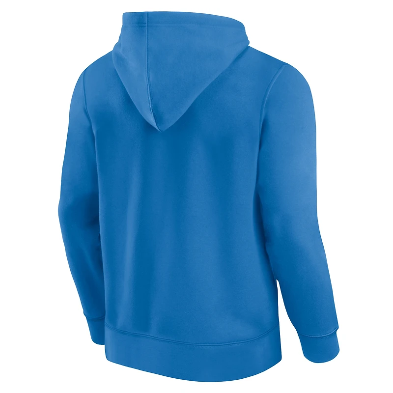 Men's Fanatics Royal Chicago Cubs Plan for Adversity Henley Fleece Pullover Hoodie