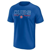 T-shirt raglan pour hommes Fanatics Royal Chicago Cubs