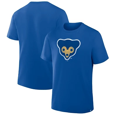 Men's Fanatics Royal Chicago Cubs Vintage Logo Legacy T-Shirt