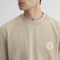 Men's Fanatics Sepia Tint Chicago Cubs Iconic Heavyweight T-Shirt