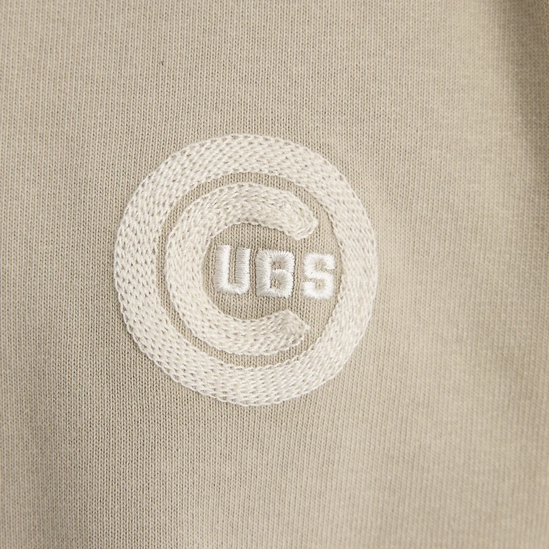 Men's Fanatics Sepia Tint Chicago Cubs Iconic Heavyweight T-Shirt