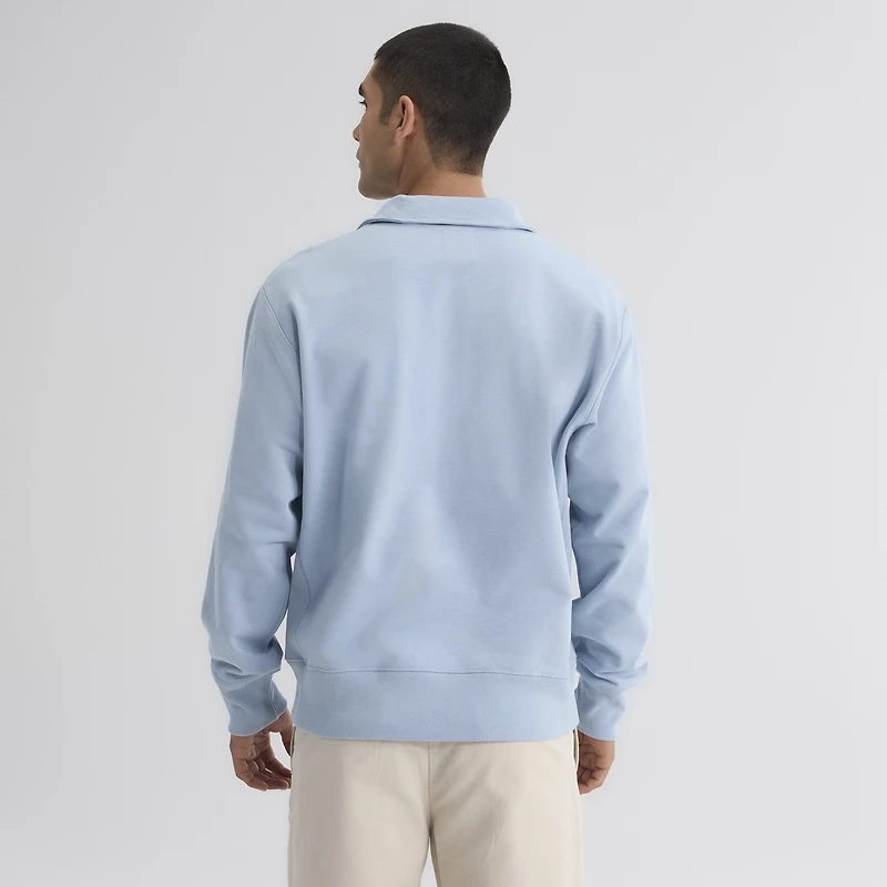 Men's Fanatics Sky Blue Chicago Cubs Iconic Terry Quarter-Zip Sweatshirt