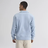 Men's Fanatics Sky Blue Chicago Cubs Iconic Terry Quarter-Zip Sweatshirt