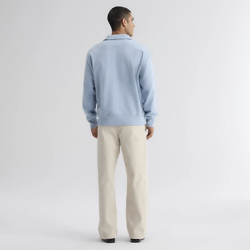 Men's Fanatics Sky Blue Chicago Cubs Iconic Terry Quarter-Zip Sweatshirt