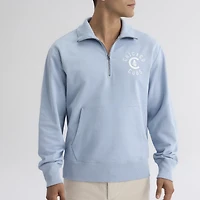 Men's Fanatics Sky Blue Chicago Cubs Iconic Terry Quarter-Zip Sweatshirt