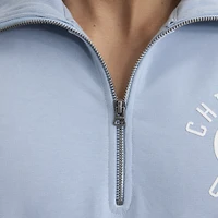 Men's Fanatics Sky Blue Chicago Cubs Iconic Terry Quarter-Zip Sweatshirt