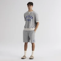 Men's Fanatics Bisque Chicago Cubs Iconic Terry Warm-Up Shorts