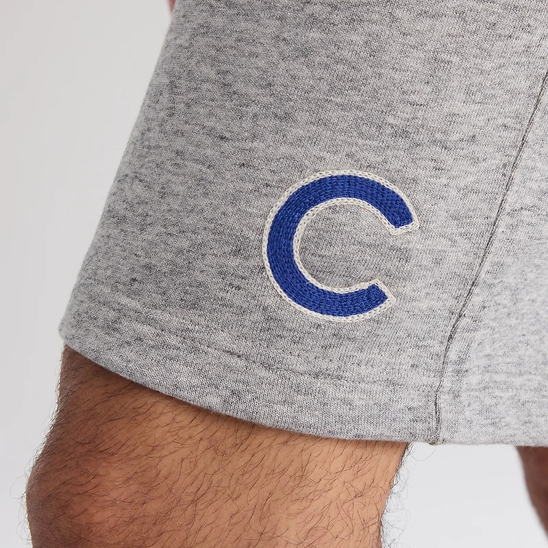 Men's Fanatics Bisque Chicago Cubs Iconic Terry Warm-Up Shorts