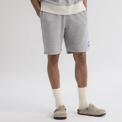 Men's Fanatics Bisque Chicago Cubs Iconic Terry Warm-Up Shorts
