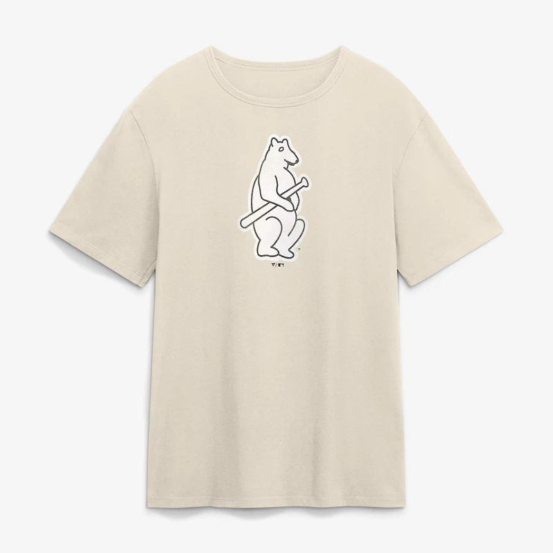 T-shirt Fanatics beige Chicago Cubs Alt Logo Legacy pour homme