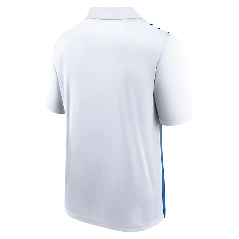 Polo de jeu Sandlot Fanatics pour hommes blanc/Royal Chicago Cubs