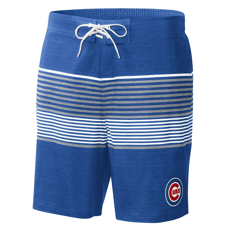 Men's G-III Sports by Carl Banks  Royal Chicago Cubs Coastline Volley Swim Shorts
