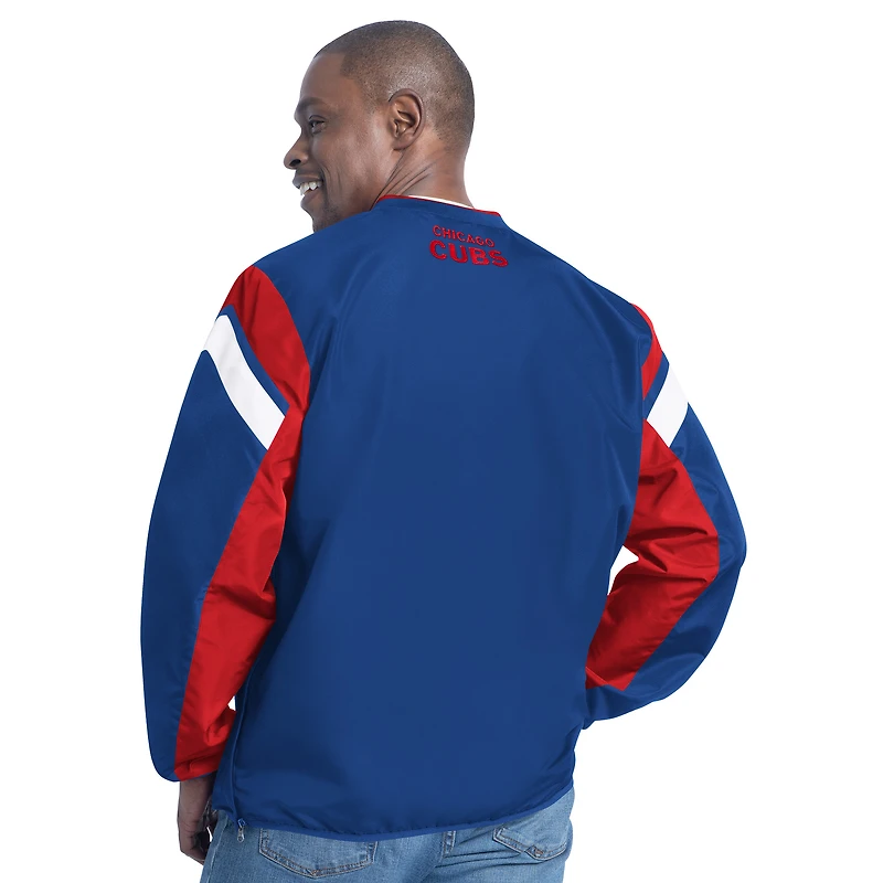 Pull à col en V double couverture G-III Sports by Carl Banks Royal Chicago Cubs pour homme