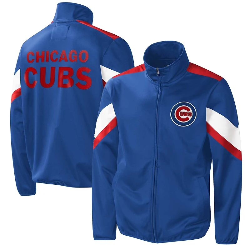 Veste entièrement zippée pour homme G-III Sports by Carl Banks Royal Chicago Cubs Earned Run