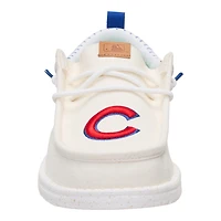 Men's Hey Dude White Chicago Cubs Wally Casual Slip On Shoes