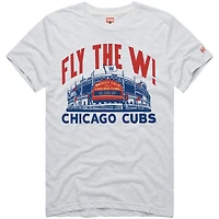 T-shirt triple mélange Hyper Local Refresh pour homme, hommage aux Chicago Cubs, en tissu Ash