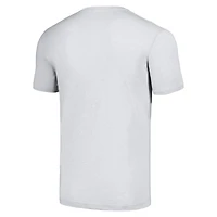 Men's Homage Ash Chicago Cubs Hyper Local Tri-Blend T-Shirt