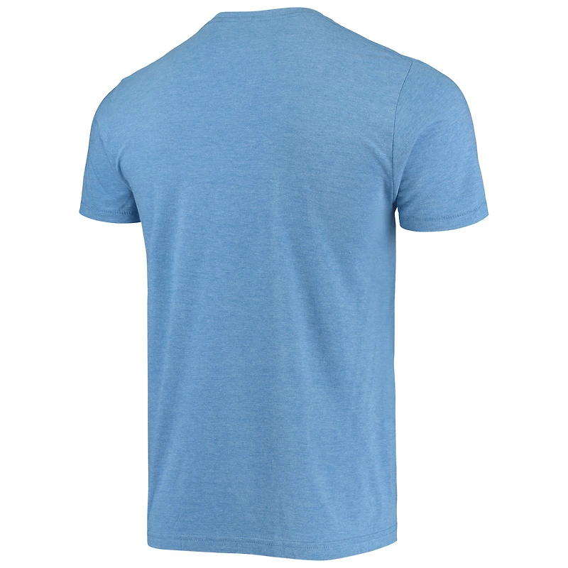 Men's Homage Heathered Royal Chicago Cubs Hyper Local Tri-Blend T-Shirt