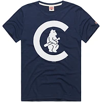 T-shirt bleu marine hommage pour homme, Hyper Local Refresh, motif tri-blend, Chicago Cubs