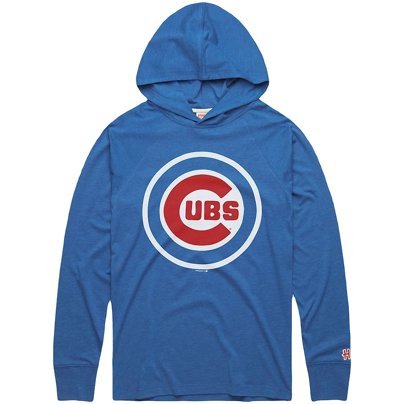 Sweat à capuche léger trois bandes raglan pour homme, hommage aux Cubs de Chicago