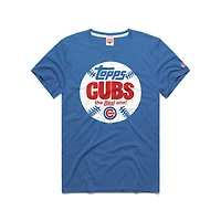 Men's Homage  Royal Chicago Cubs MLB x Topps Baseball The Real One Tri-Blend T-Shirt