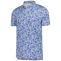 Men's  johnnie-O White Chicago Cubs All Over Print Performance Polo