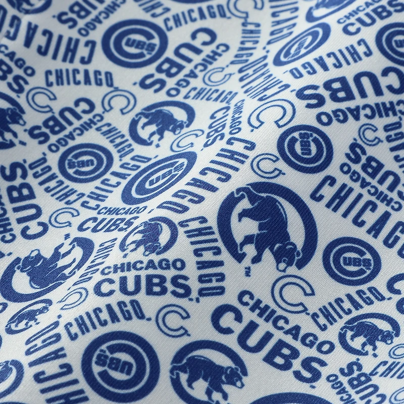 Polo Performance Johnnie-O blanc à imprimé intégral des Chicago Cubs pour homme