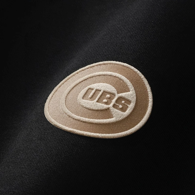 Men's Levelwear Black Chicago Cubs Connect Logo Sweatshirt