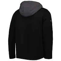 Men's Levelwear Black Chicago Cubs Ruckus Quarter-Zip Hoodie