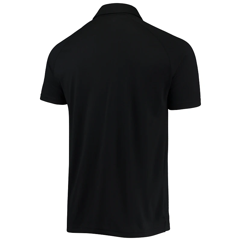 Men's Levelwear Black Chicago Cubs Sector Raglan Polo