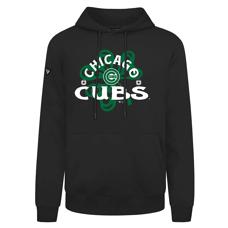 Men's Levelwear Chicago Cubs St. Patrick's Day Podium Shamrock Pullover Hoodie