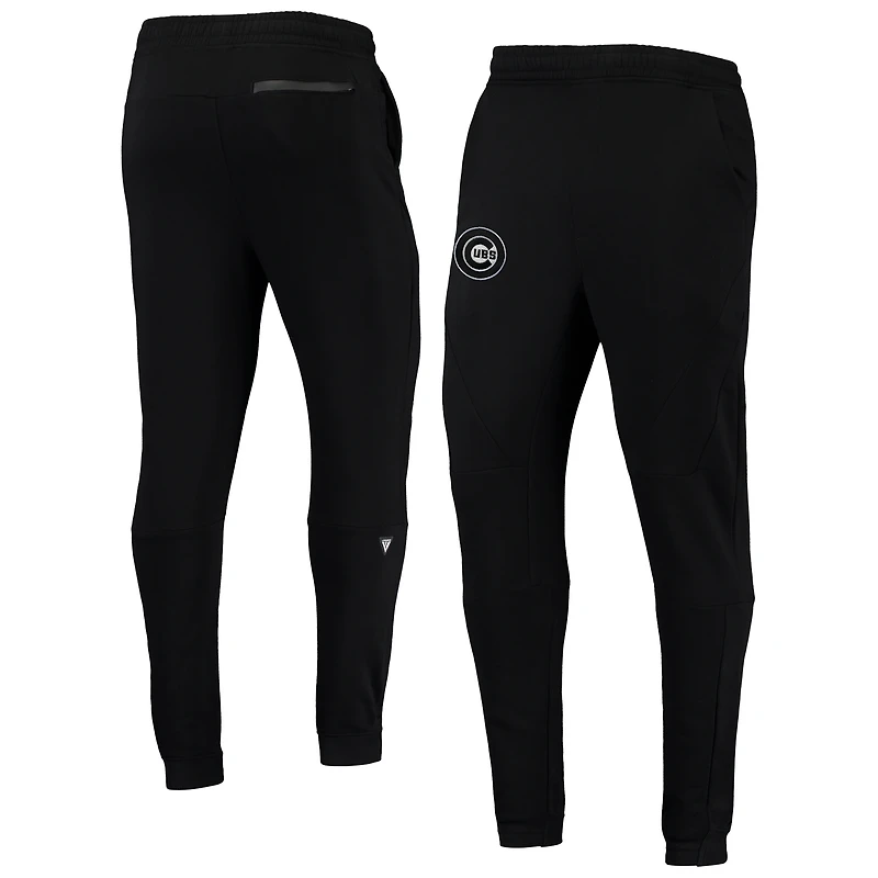 Men's Levelwear Black Chicago Cubs Tempo 22 Fleece Pants