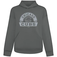 Sweat à capuche gris Luxe Signature Banner Arch pour homme des Chicago Cubs de Levelwear