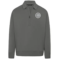 Pull à fermeture éclair quart de tour Luxe Signature gris des Chicago Cubs pour homme