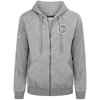 Sweat à capuche zippé gris pour homme Podium Banner Arch des Chicago Cubs de Levelwear