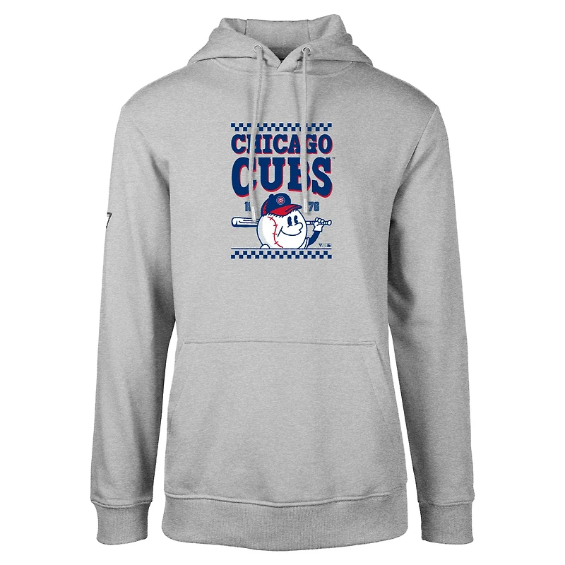 Sweat à capuche gris pour homme de Levelwear Chicago Cubs Podium Inaugural