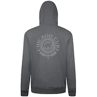 Men's Levelwear Gray Chicago Cubs Podium Valiant Pullover Hoodie