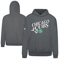 Men's Levelwear  Gray Chicago Cubs St. Patrick's Day Pullover Hoodie