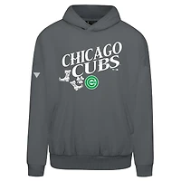Men's Levelwear  Gray Chicago Cubs St. Patrick's Day Pullover Hoodie