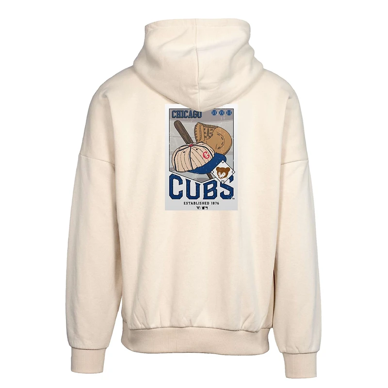 Sweat à capuche kaki Chicago Cubs Contact Pro Card pour homme de Levelwear