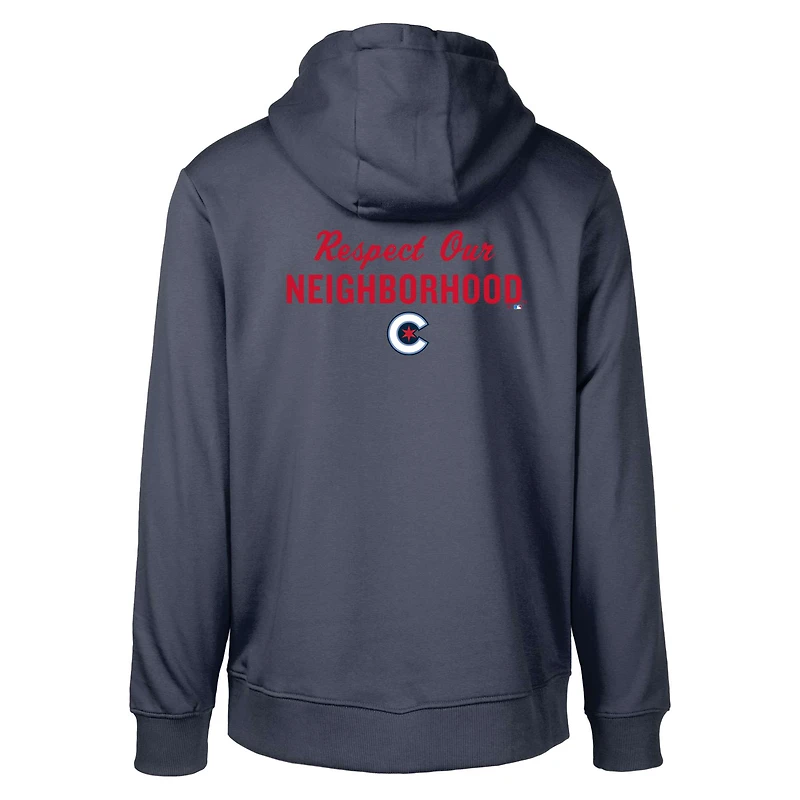 Sweat à capuche bleu marine Chicago Cubs City Connect Podium Core 2.0 pour homme Levelwear