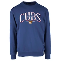 Men's Levelwear Royal Chicago Cubs Cooperstown Collection Zane Vintage Pullover Sweatshirt