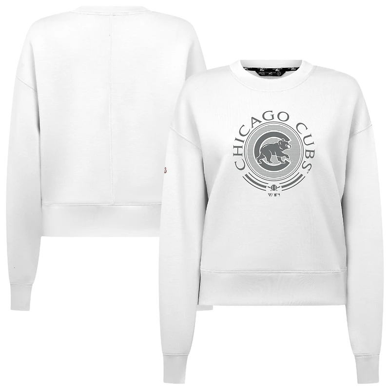 Men's Levelwear Gray Chicago Cubs Sponge Pullover Sweatshirt